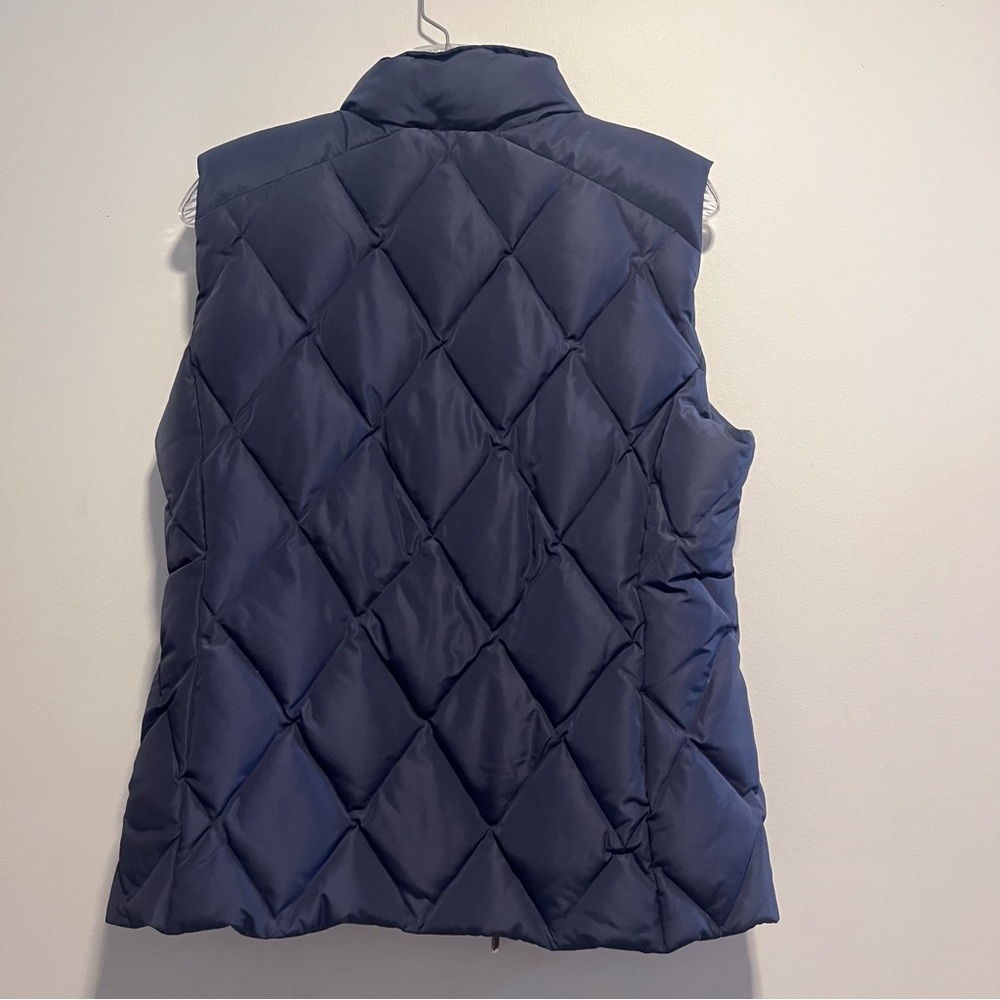 Brooks Brothers 346 Quilted Down Vest Navy Puffer Vest Classic Prep Outerwear - Picture 6 of 11
